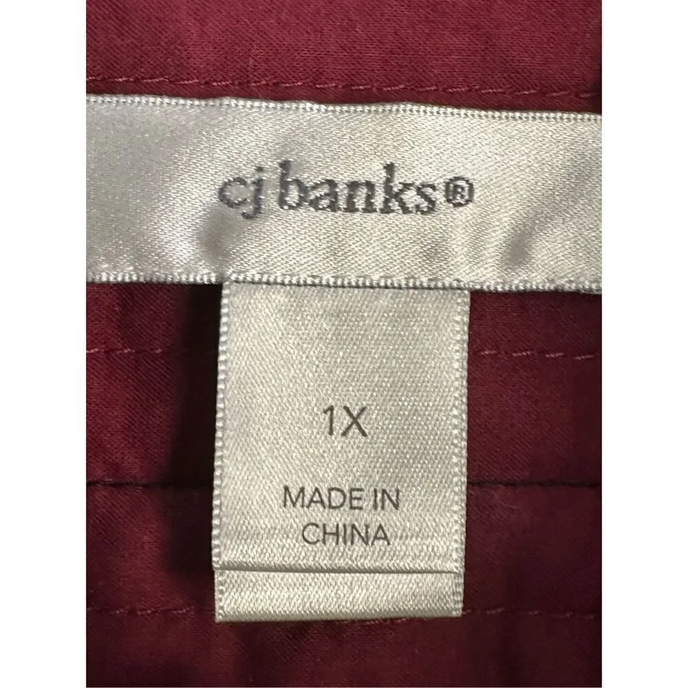 CJ Banks sz 1X reversible quilted jacket